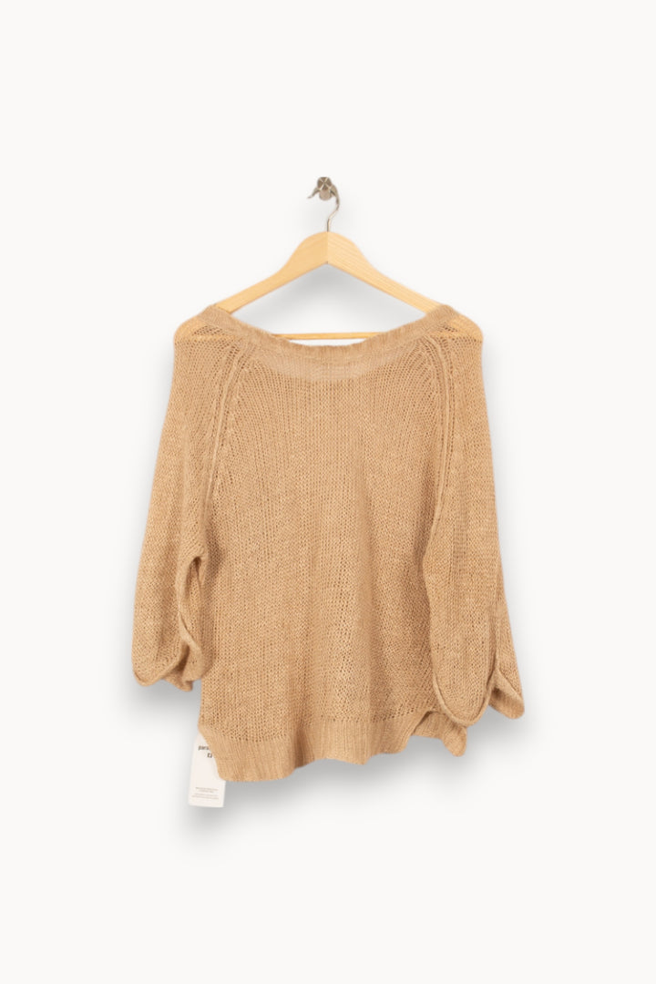 Pull Beige - Taille XS/34 de la marque American Vintage | PARAD53890 - Vendu par Paradigme - Image 4