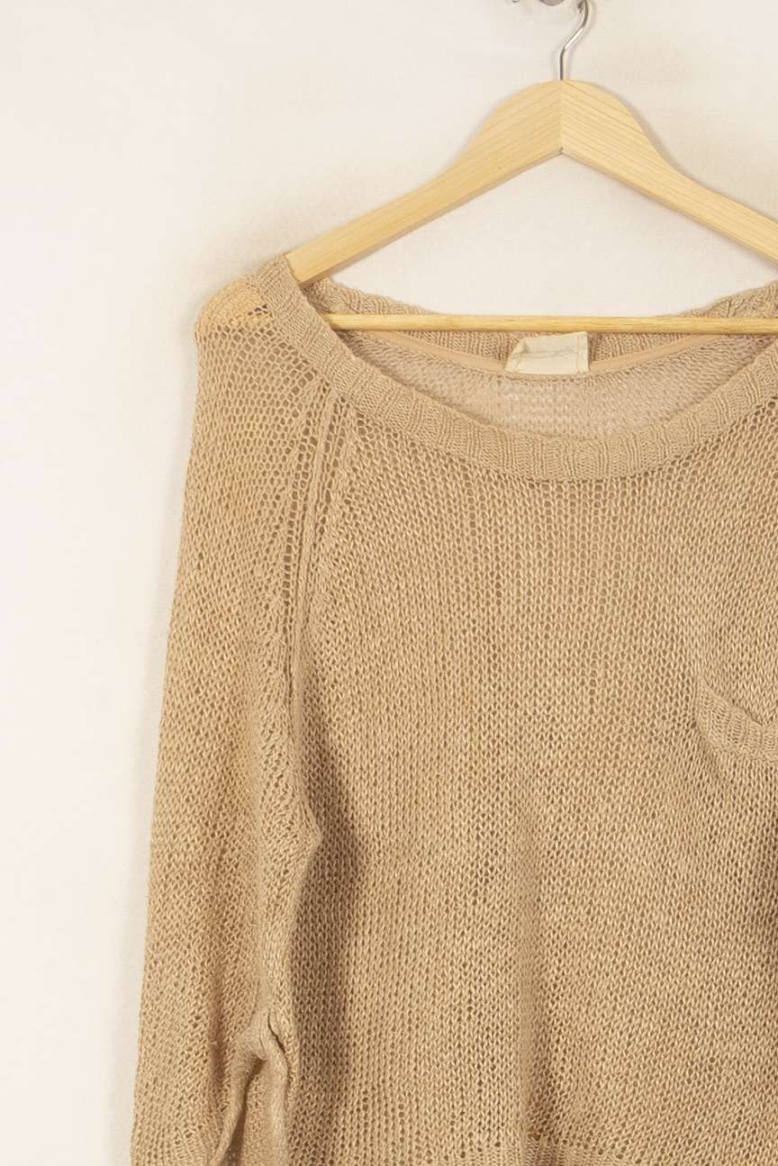 Pull Beige - Taille XS/34 de la marque American Vintage | PARAD53890 - Vendu par Paradigme - Image 3