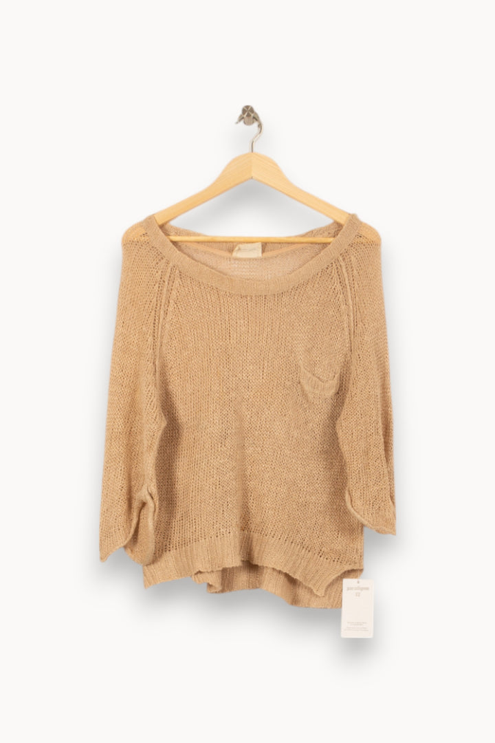 Pull Beige - Taille XS/34 de la marque American Vintage | PARAD53890 - Vendu par Paradigme - Image 2