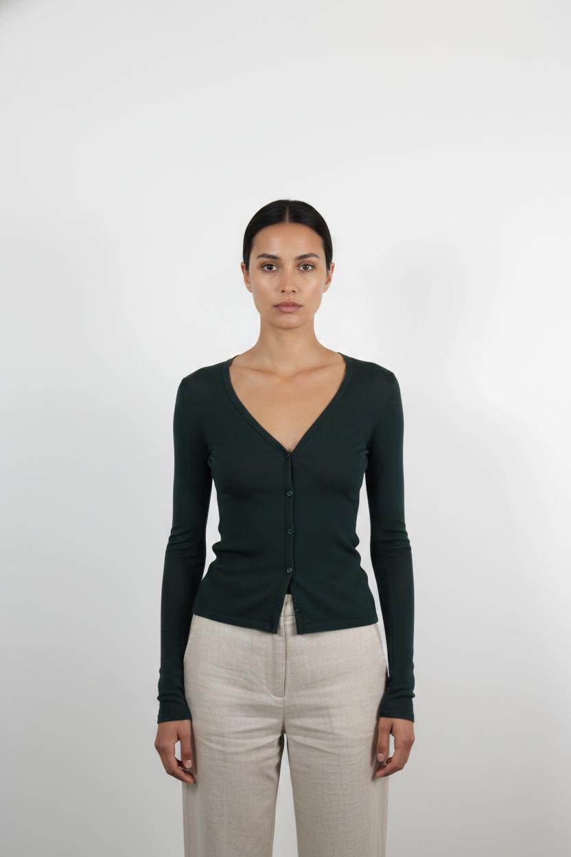 Cardigan Vert - Taille XS/34