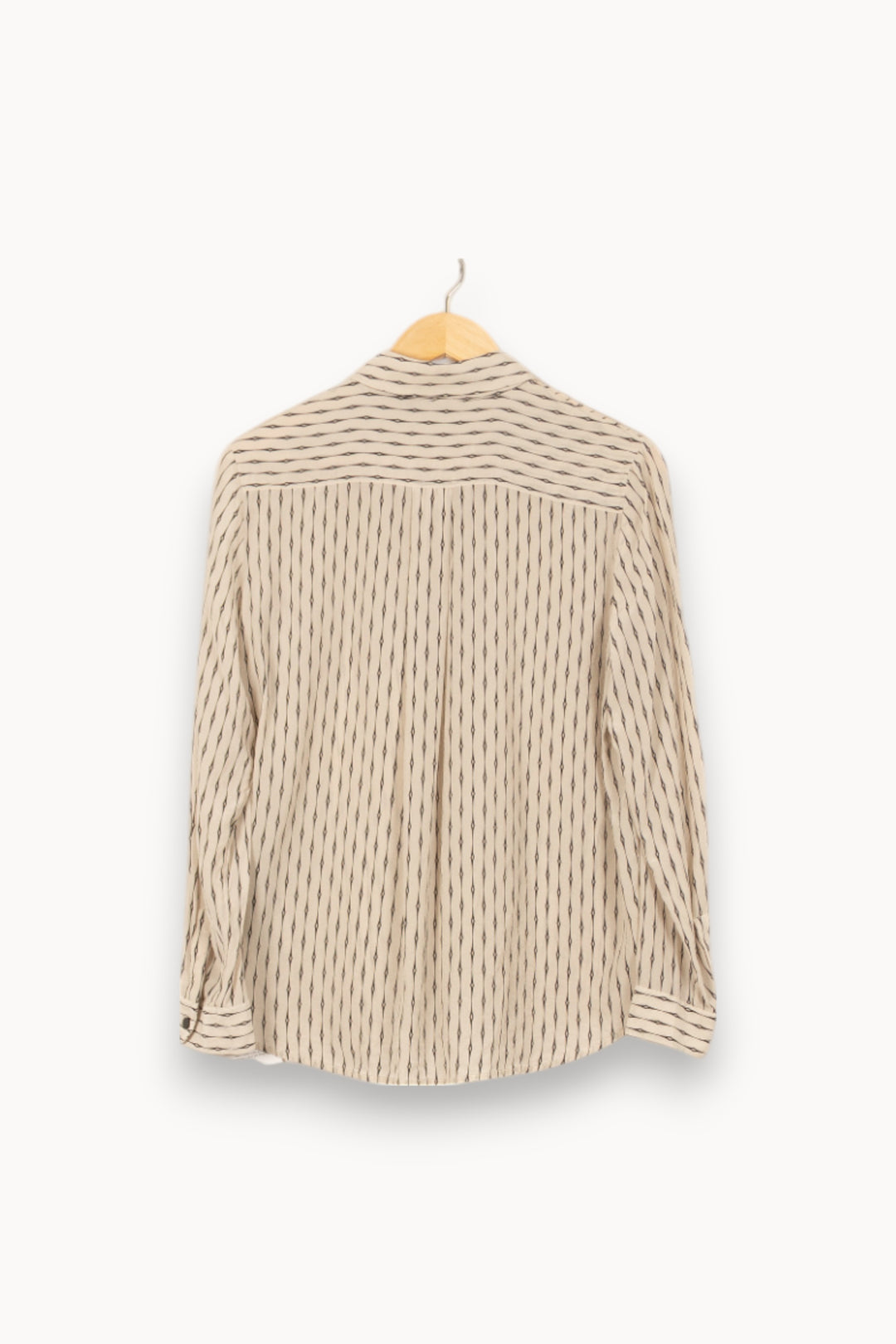 Chemise Beige et Noire - Taille M/38 de la marque The Kooples | PARAD53901 - Vendu par Paradigme - Image 4