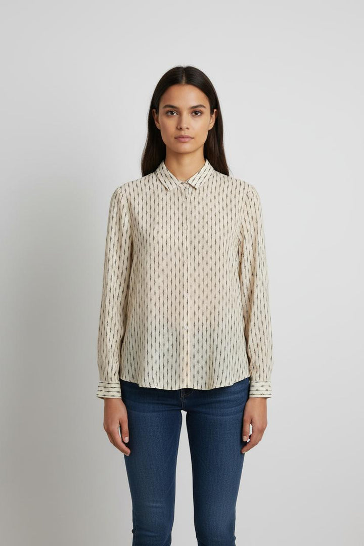 Chemise Beige et Noire - Taille M/38