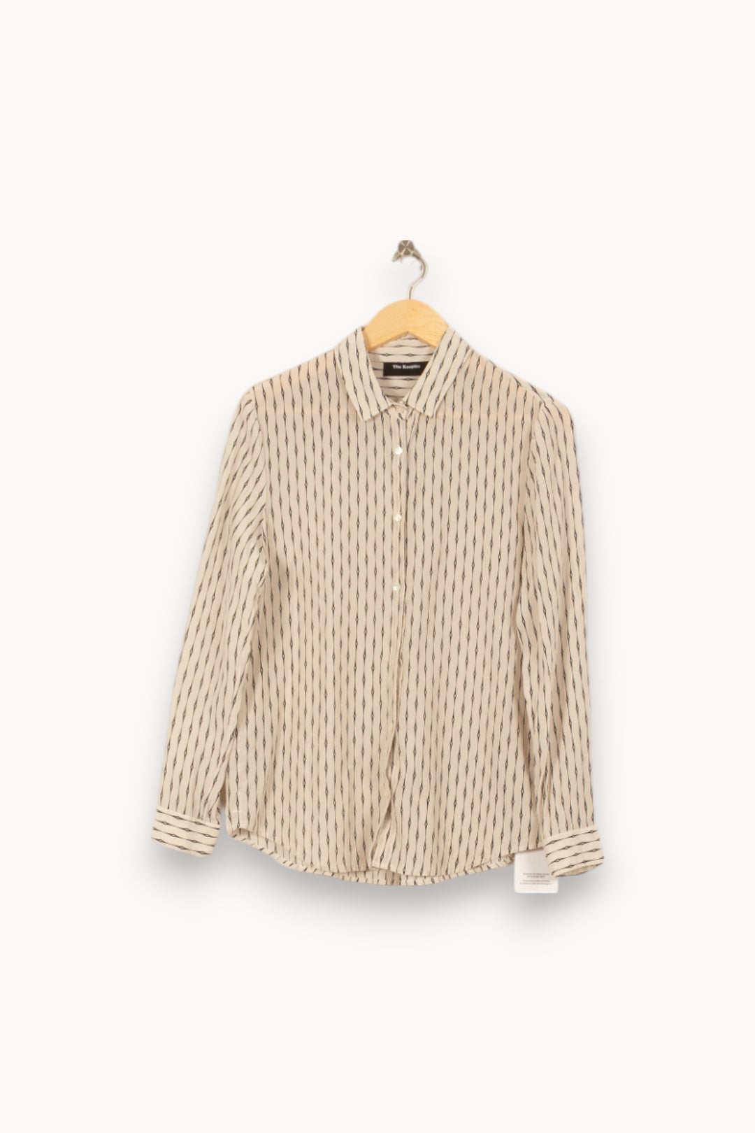 Chemise Beige et Noire - Taille M/38 de la marque The Kooples | PARAD53901 - Vendu par Paradigme - Image 2