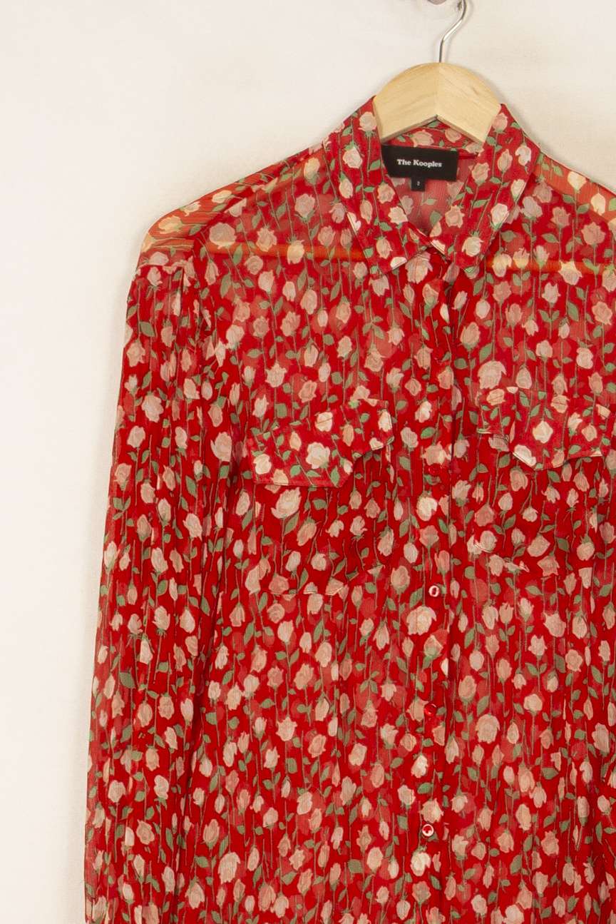 Chemise Rouge et Blanche - Taille M/38 de la marque The Kooples | PARAD53902 - Vendu par Paradigme - Image 3
