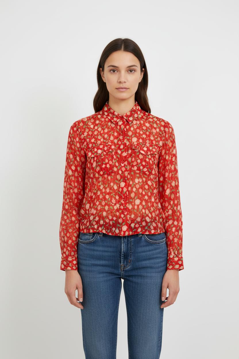 Chemise Rouge et Blanche - Taille M/38