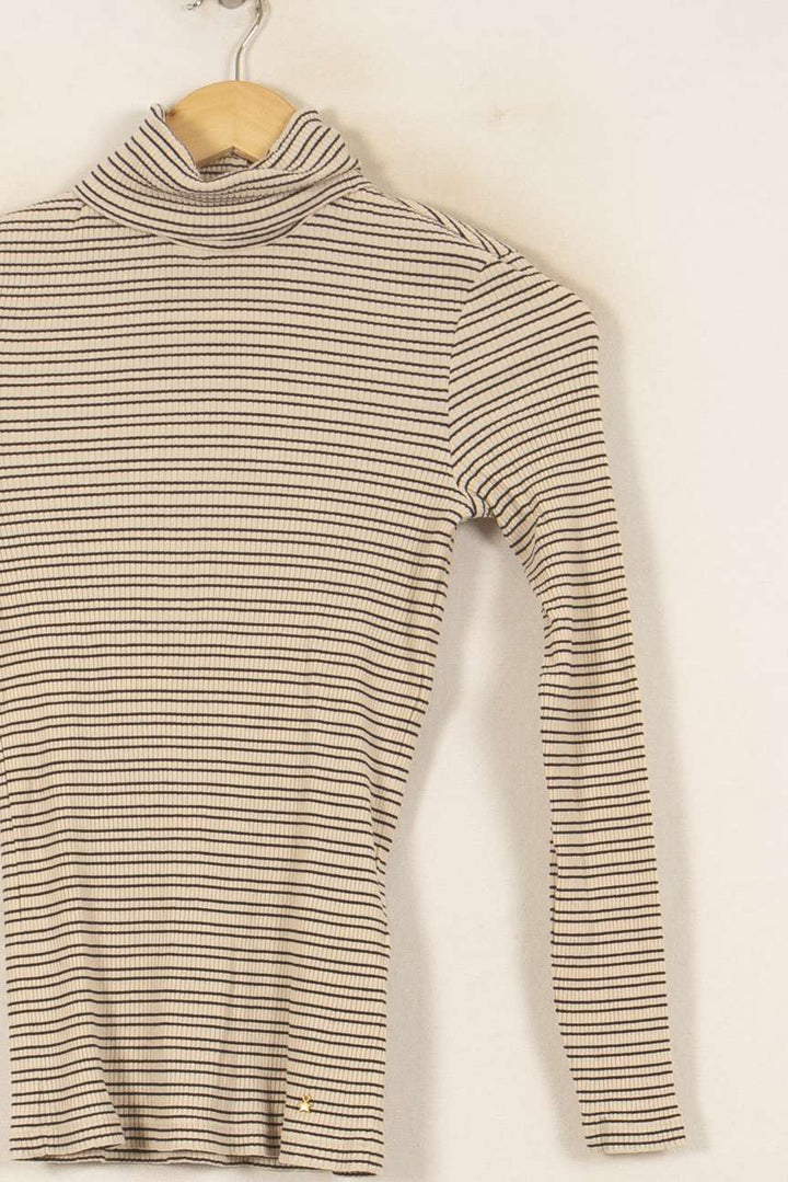 Sous-pull Beige et Noir - Taille XS/34 de la marque Des petits hauts | PARAD53907 - Vendu par Paradigme - Image 3