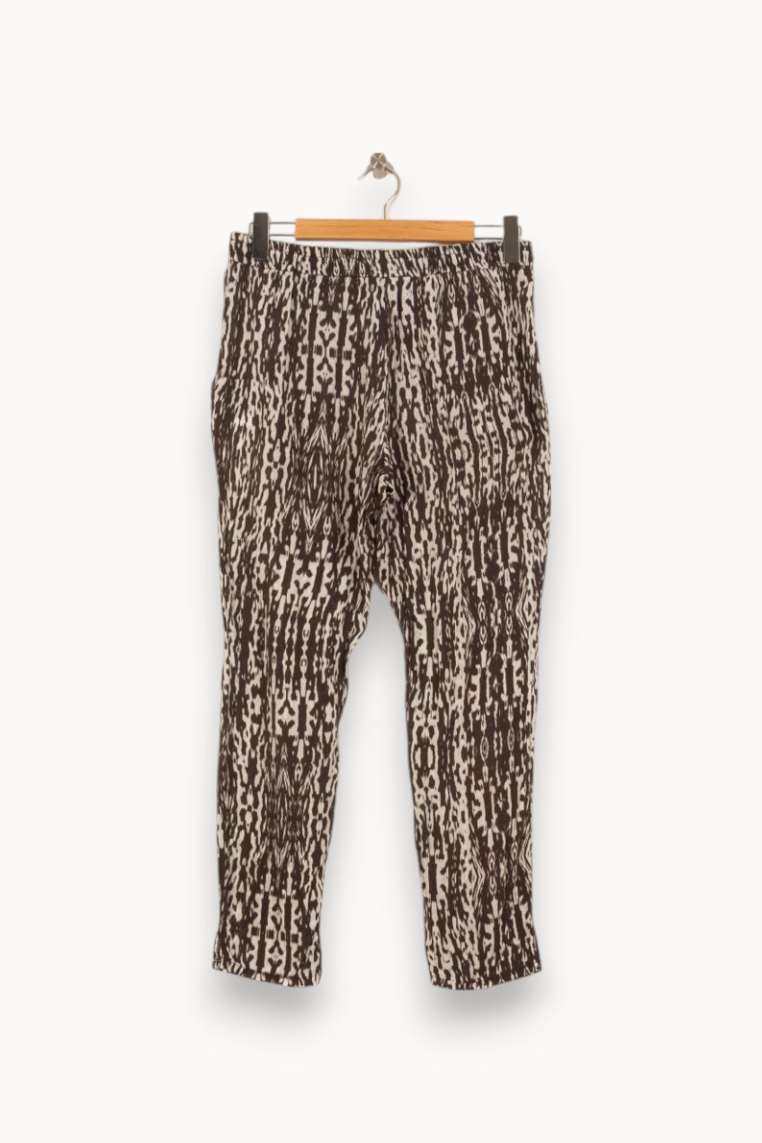 Pantalon Marron et Blanc - Taille L/40 de la marque IKKS | PARAD53914 - Vendu par Paradigme - Image 4