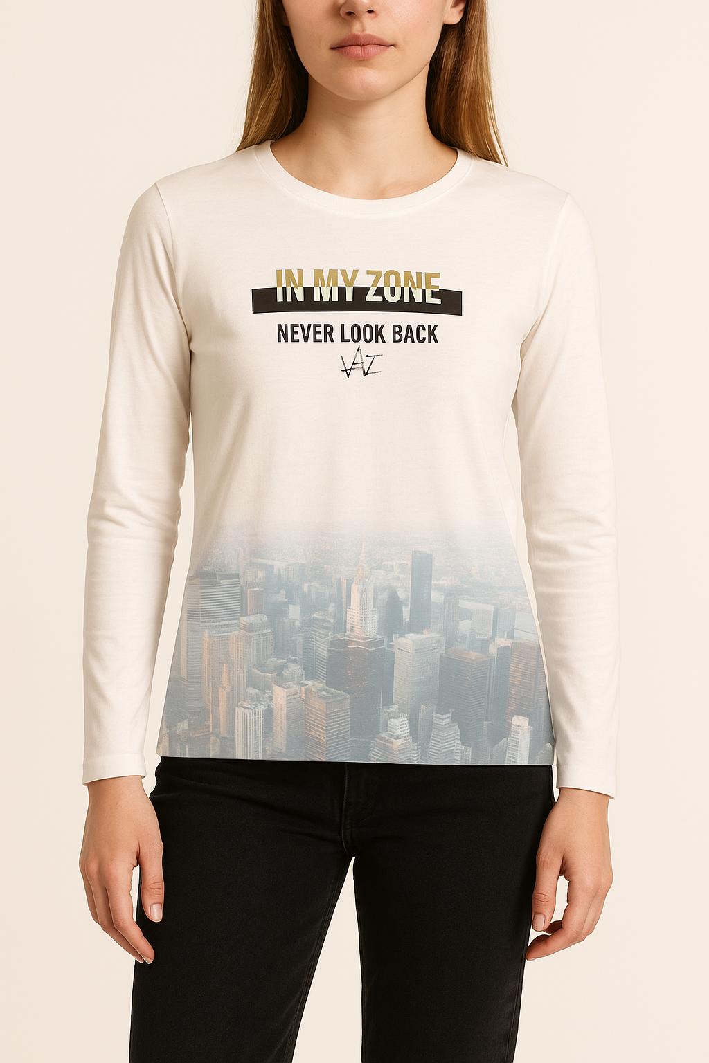 Tee-shirt Blanc - Taille XS/34 de la marque IKKS | PARAD53931 - Vendu par Paradigme - Image 1