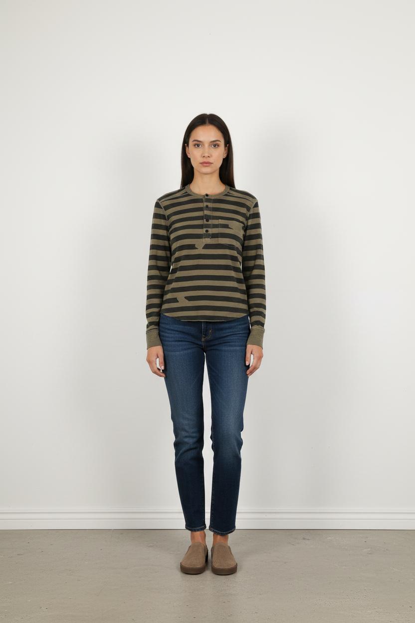 Henley Marron et Noir - Taille S/36