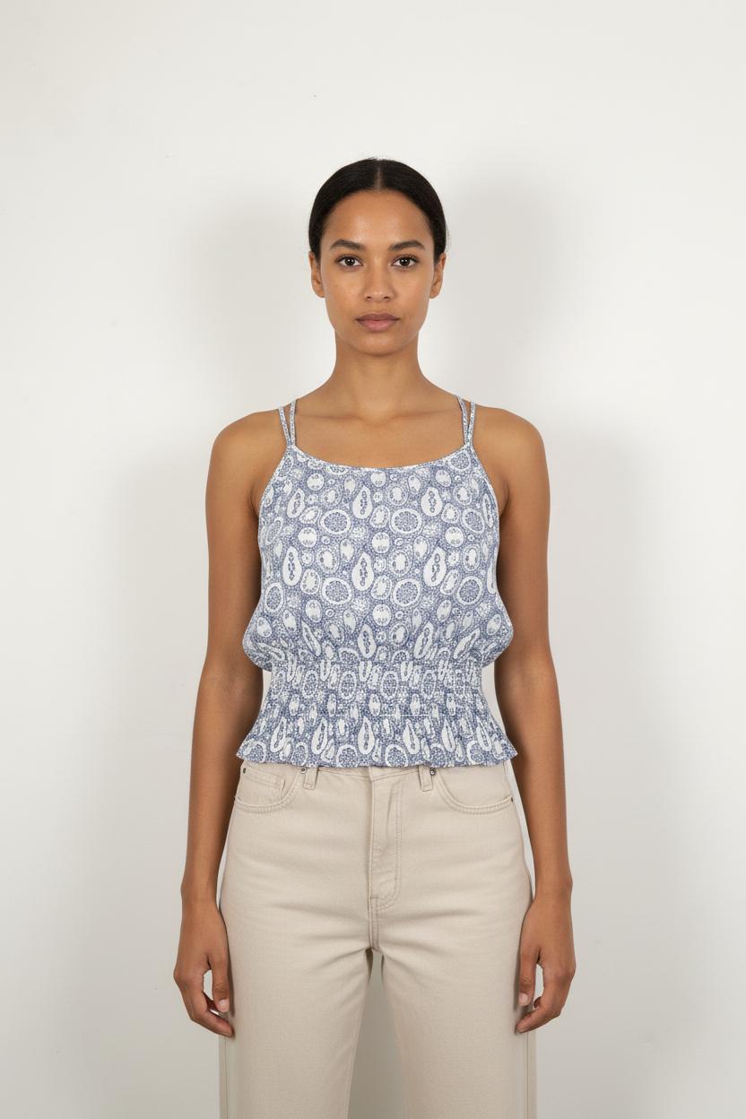 Débardeur Bleu et Blanc - Taille XS/34