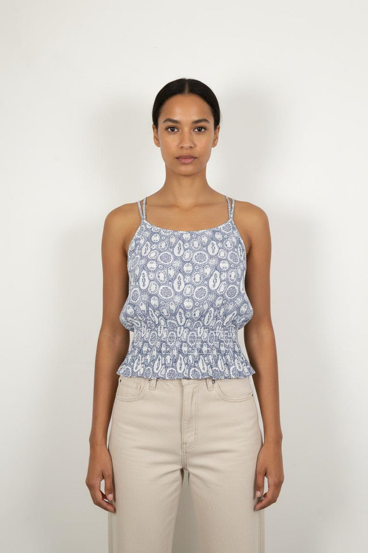 Débardeur Bleu et Blanc - Taille XS/34