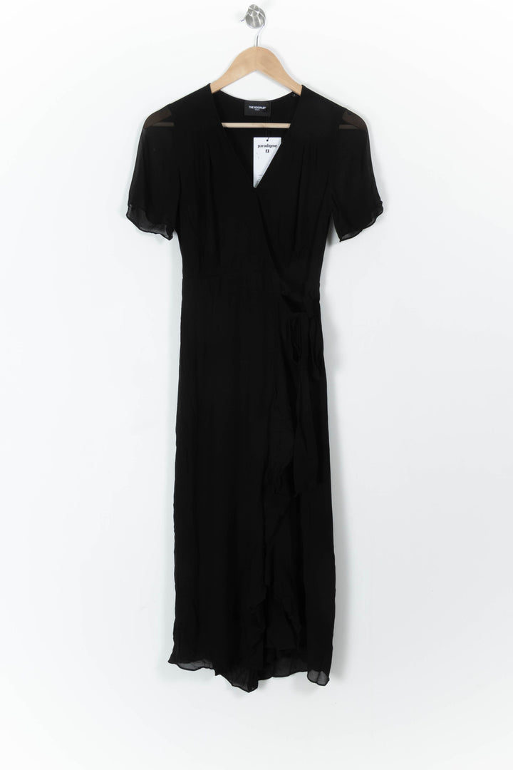 Robe Portefeuille Noire - Taille XS/34 de la marque The Kooples | PARAD53950 - Vendu par Paradigme - Image 2