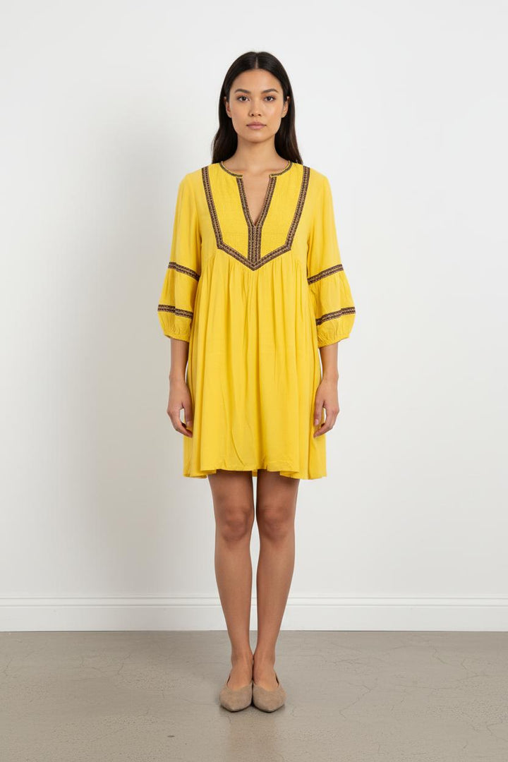 Robe Courte Jaune - Taille XS/34