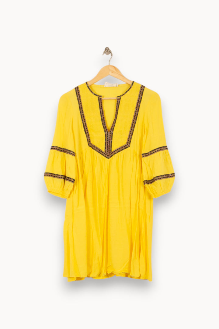 Robe Courte Jaune - Taille XS/34 de la marque ba&sh | PARAD53951 - Vendu par Paradigme - Image 2