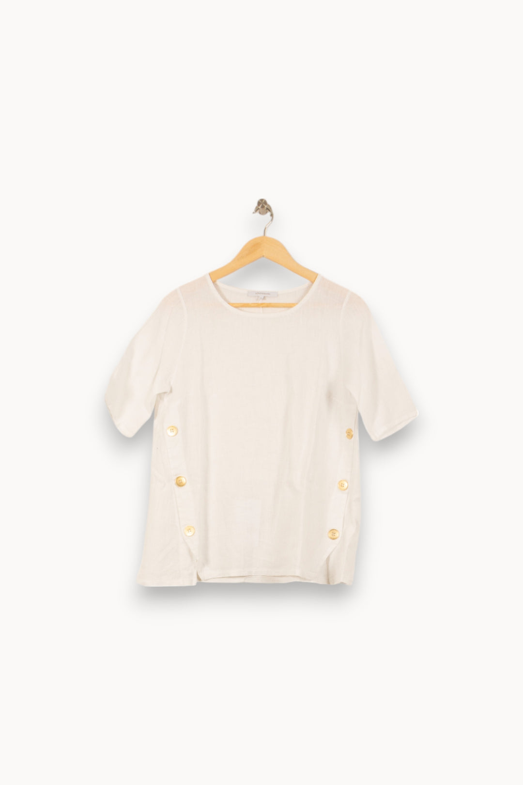 Blouse Blanche - Taille M/38 de la marque La Fée Maraboutée | PARAD53952 - Vendu par Paradigme - Image 2