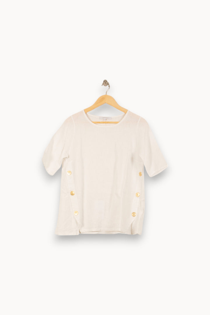 Blouse Blanche - Taille M/38 de la marque La Fée Maraboutée | PARAD53952 - Vendu par Paradigme - Image 2
