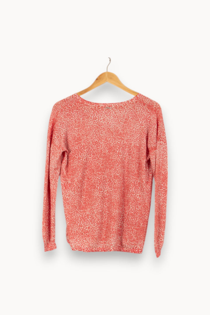 Pull Rose et Blanc - Taille M/38 de la marque IKKS | PARAD53954 - Vendu par Paradigme - Image 4