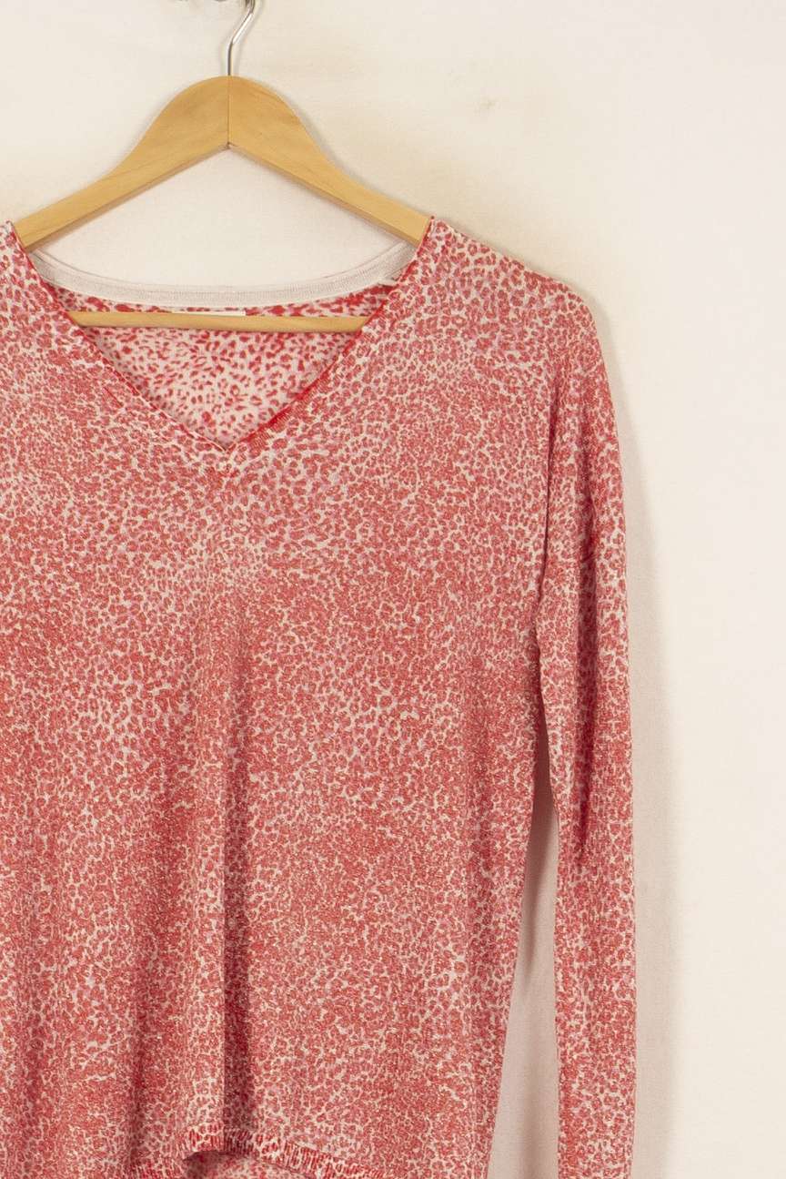 Pull Rose et Blanc - Taille M/38 de la marque IKKS | PARAD53954 - Vendu par Paradigme - Image 3