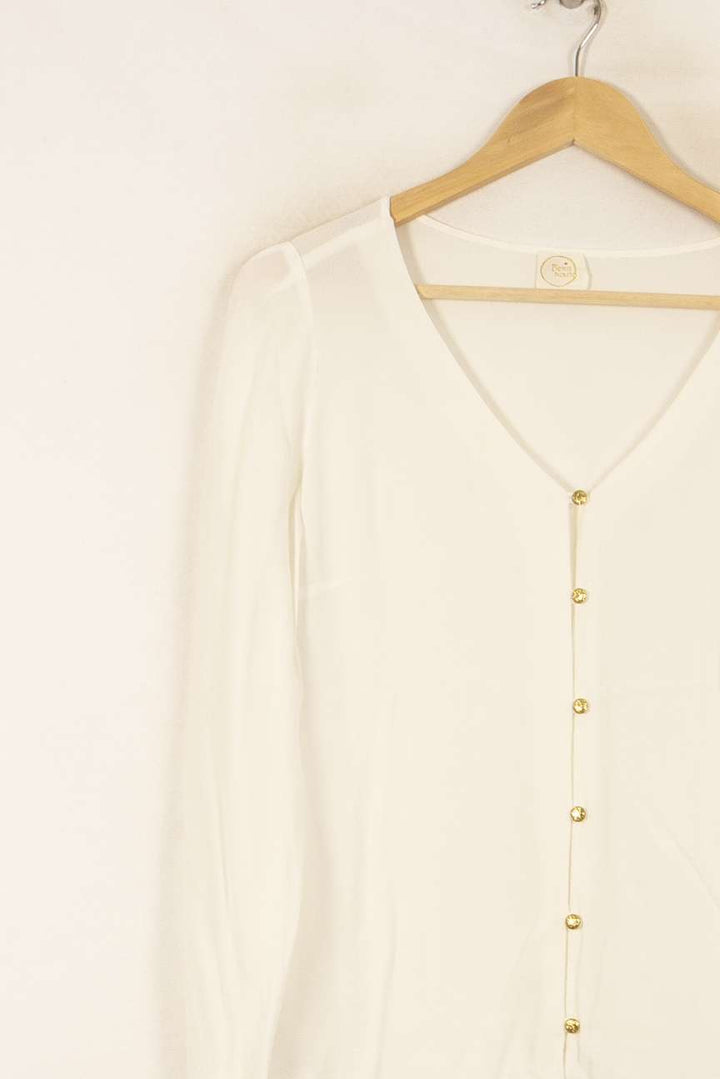 Blouse Blanche - Taille S/36 de la marque Des petits hauts | PARAD53960 - Vendu par Paradigme - Image 3