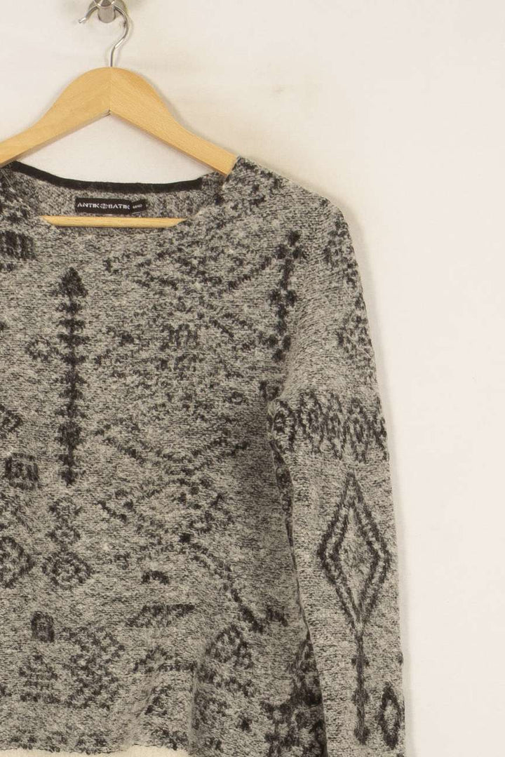 Pull Gris et Noir - Taille M/38 de la marque Antik Batik | PARAD53962 - Vendu par Paradigme - Image 3