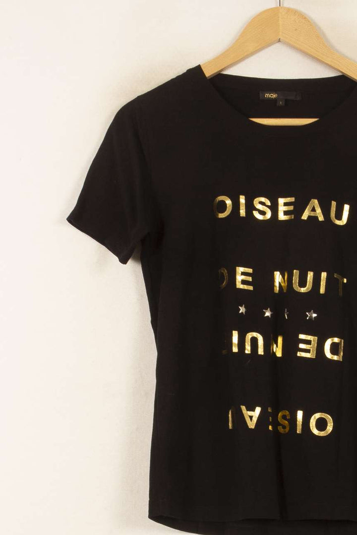 Tee-shirt Noir - Taille S/36 de la marque Maje | PARAD53987 - Vendu par Paradigme - Image 3