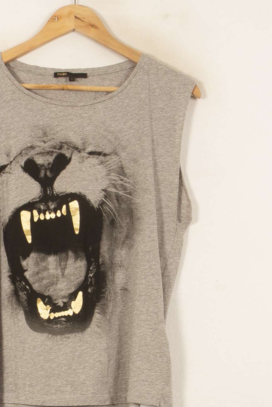 Débardeur Gris - Taille S/36 de la marque Maje | PARAD53988 - Vendu par Paradigme - Image 3