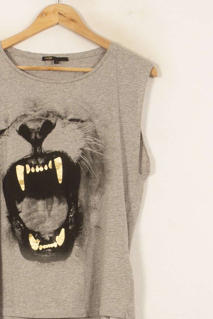Débardeur Gris - Taille S/36 de la marque Maje | PARAD53988 - Vendu par Paradigme - Image 3