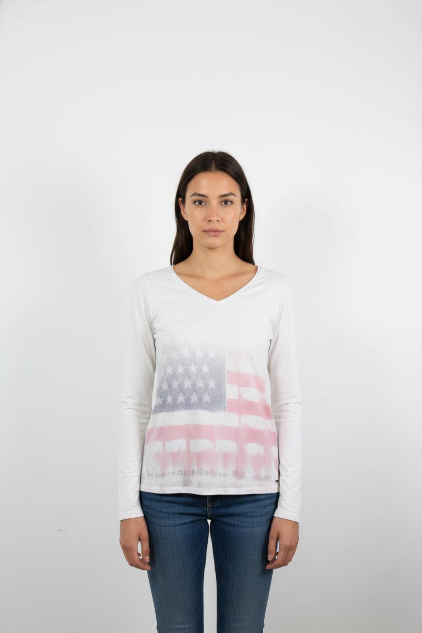 Tee-shirt Blanc et Rose - Taille M/38