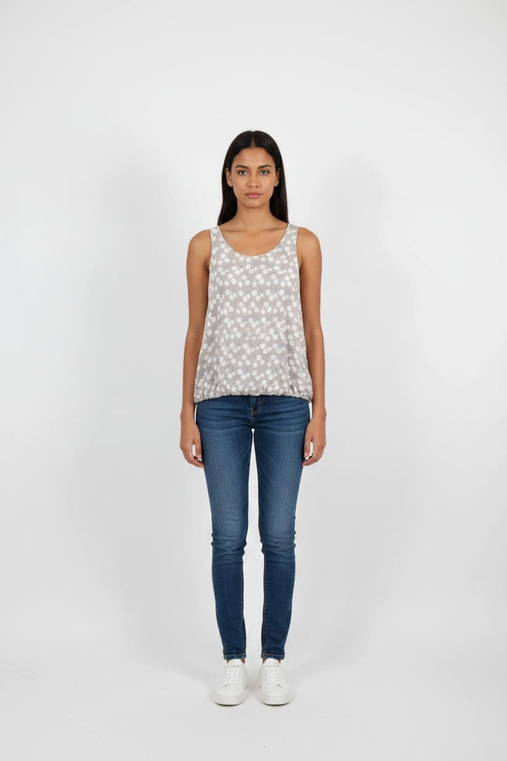 Débardeur Beige et Blanc - Taille XL/42