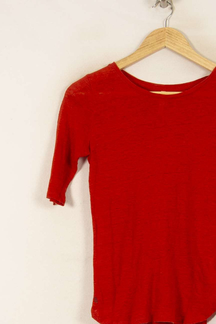Tee-shirt Rouge - Taille S/36 de la marque Bellerose | PARAD54019 - Vendu par Paradigme - Image 3