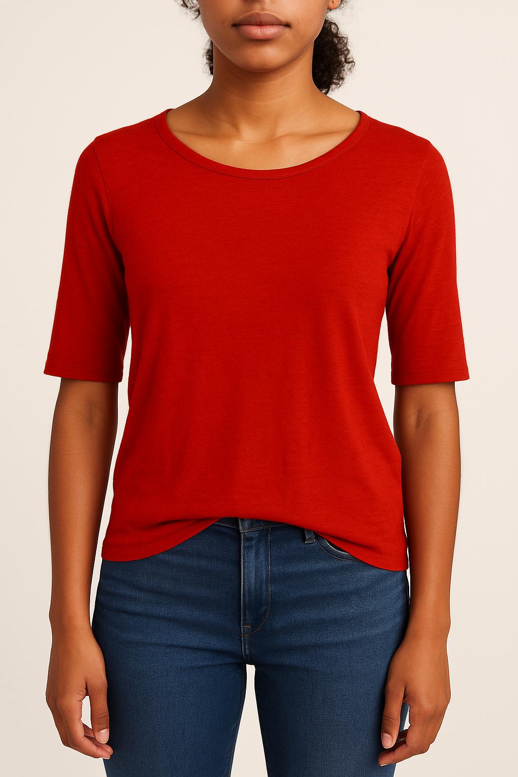 Tee-shirt Rouge - Taille S/36 de la marque Bellerose | PARAD54019 - Vendu par Paradigme - Image 1