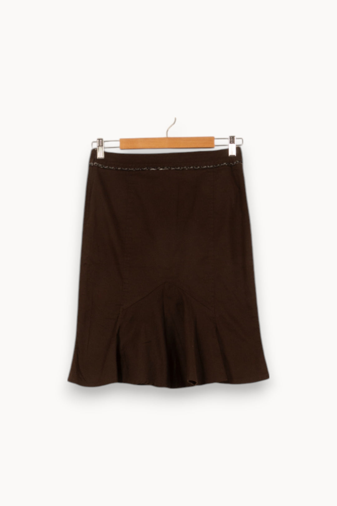 Jupe Courte Marron - Taille M/38 de la marque Tara Jarmon | PARAD54020 - Vendu par Paradigme - Image 4