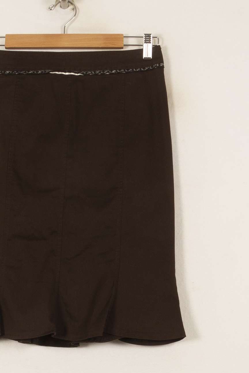 Jupe Courte Marron - Taille M/38 de la marque Tara Jarmon | PARAD54020 - Vendu par Paradigme - Image 3