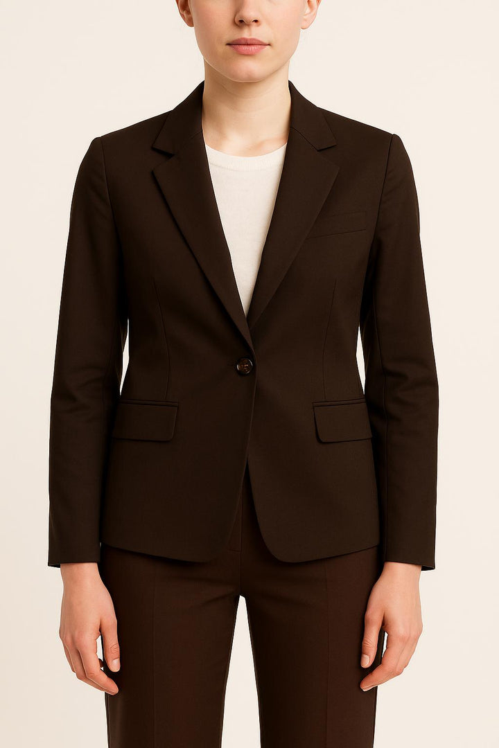 Blazer Marron - Taille S/36 de la marque Tara Jarmon | PARAD54021 - Vendu par Paradigme - Image 1