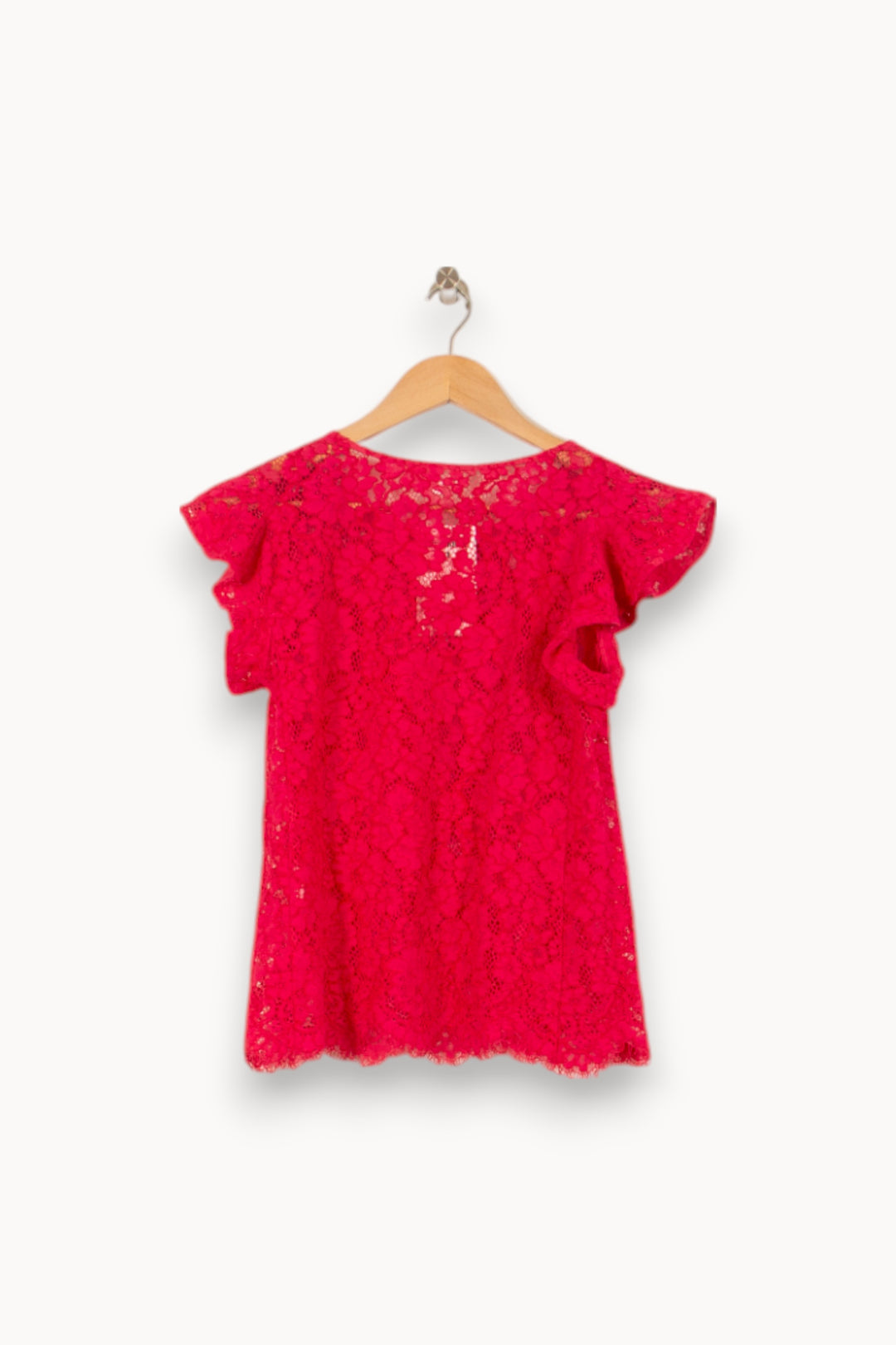 Blouse Dentelle Rose - Taille S/36 de la marque Claudie Pierlot | PARAD54034 - Vendu par Paradigme - Image 4