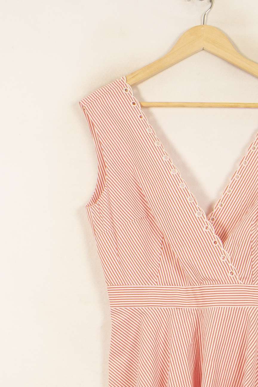 Robe patineuse rose et blanche - Taille M/38 de la marque Claudie Pierlot | PARAD54037 - Vendu par Paradigme - Image 3