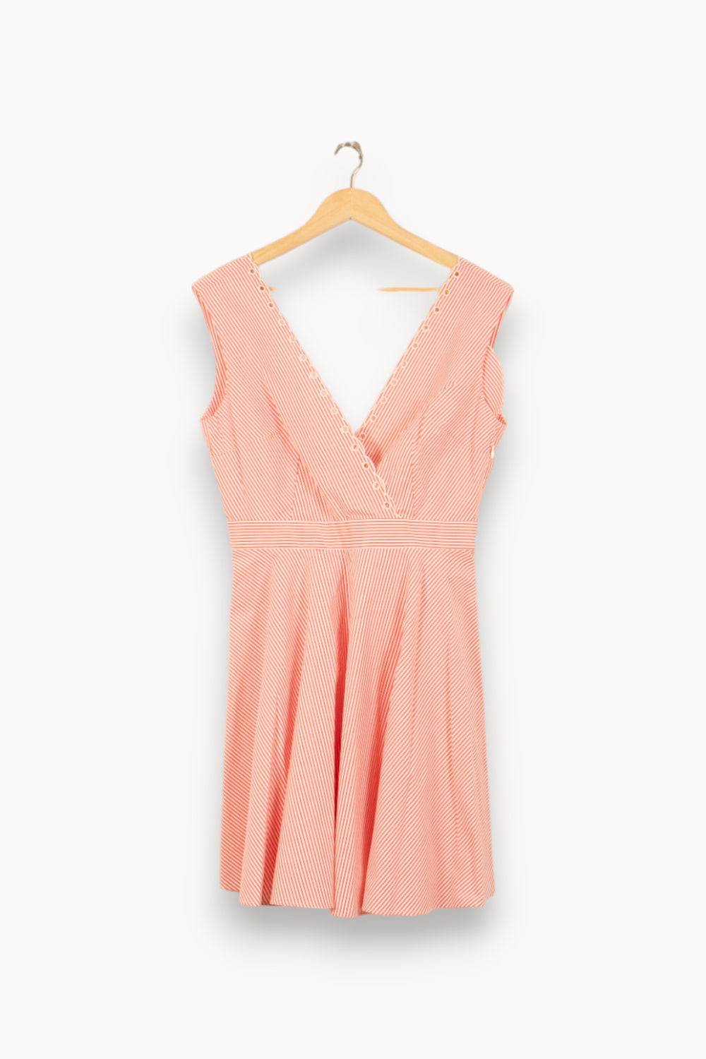 Robe patineuse rose et blanche - Taille M/38 de la marque Claudie Pierlot | PARAD54037 - Vendu par Paradigme - Image 2