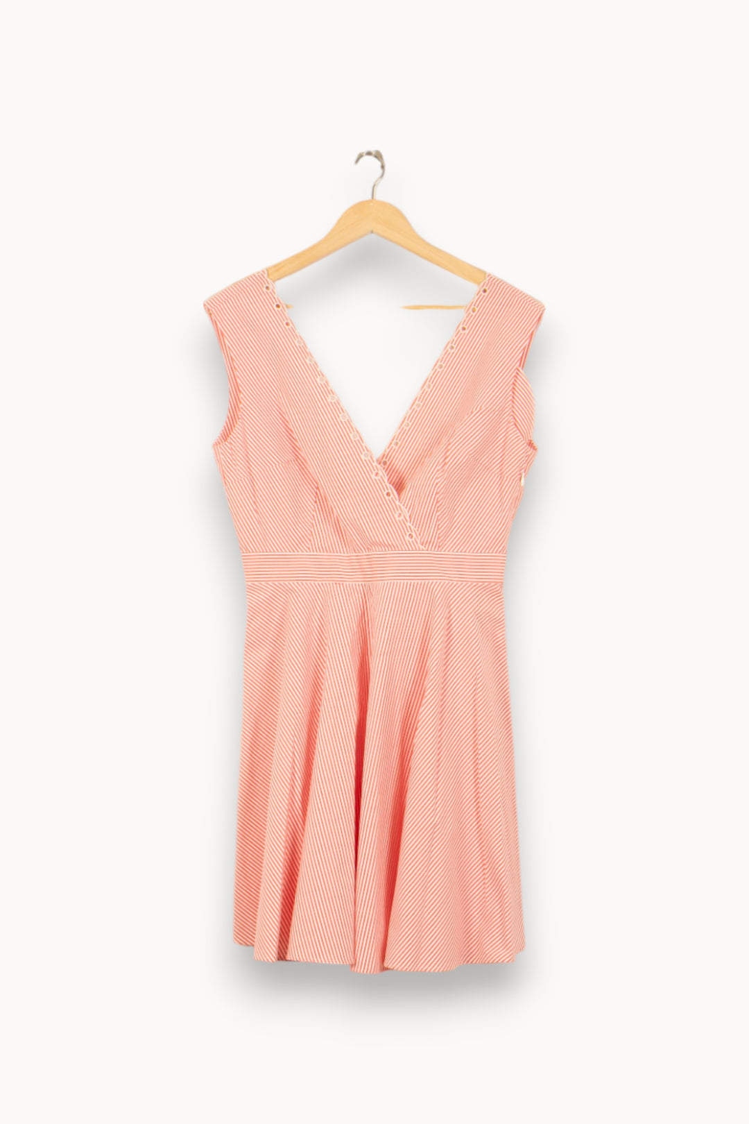 Robe patineuse rose et blanche - Taille M/38 de la marque Claudie Pierlot | PARAD54037 - Vendu par Paradigme - Image 2