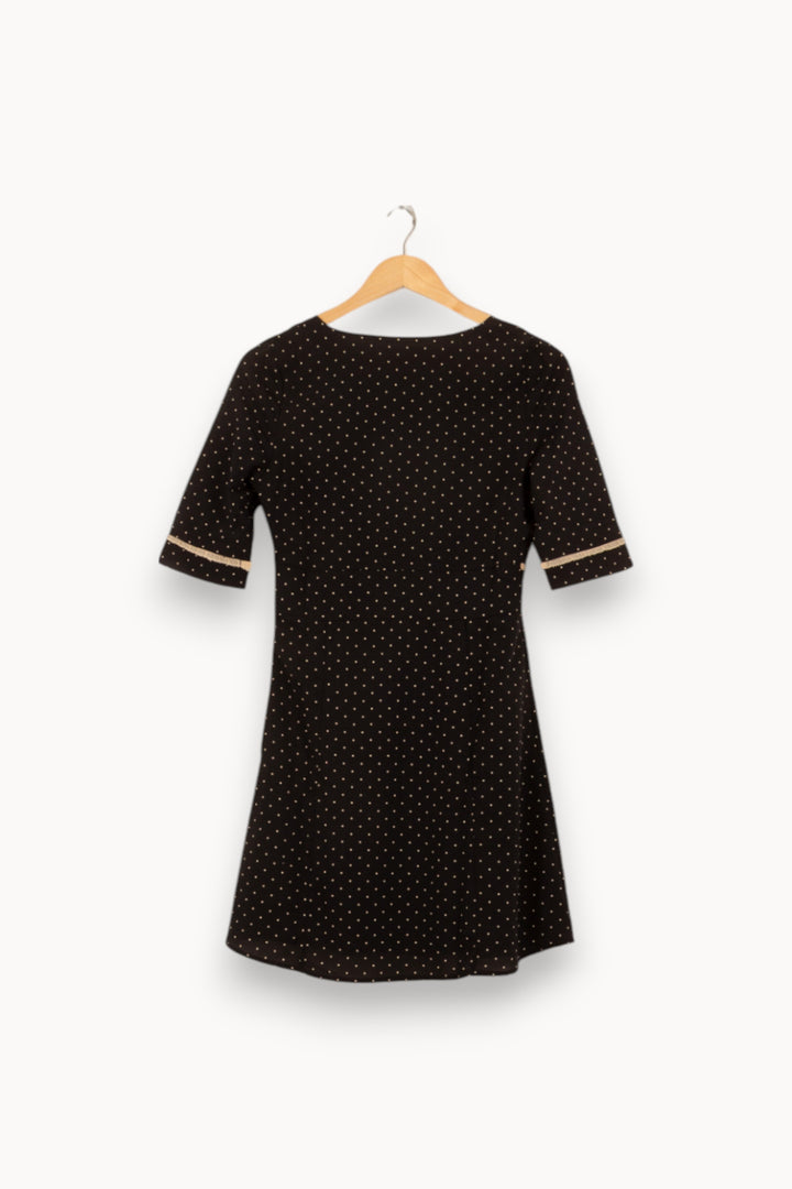 Robe Courte Noire à Pois Blancs - Taille S/36 de la marque Grace & Mila | PARAD54038 - Vendu par Paradigme - Image 4