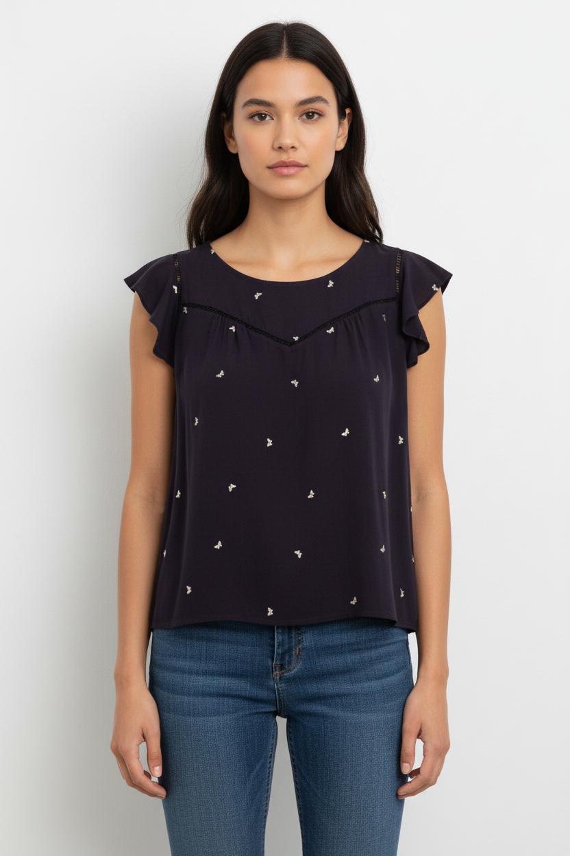 Blouse Bleue - Taille S/36