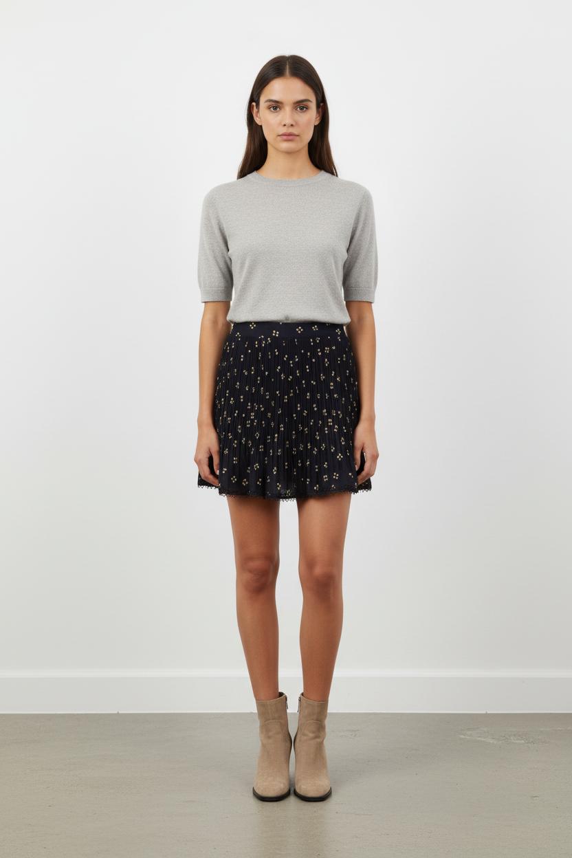 Jupe Plissée Bleue - Taille S/36
