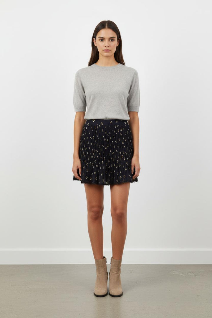 Jupe Plissée Bleue - Taille S/36