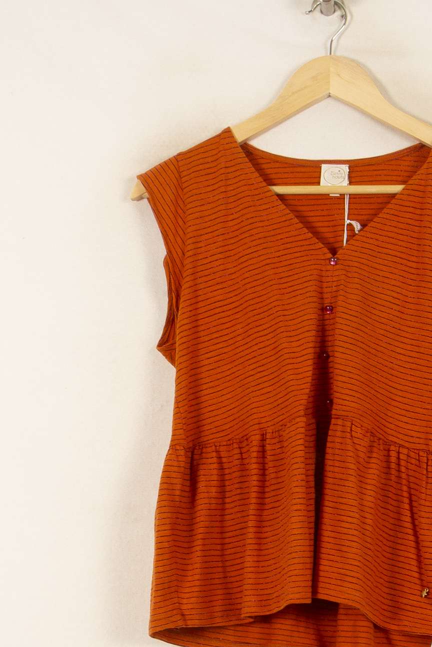 Blouse Orange - Taille XS/34 de la marque Des petits hauts | PARAD54059 - Vendu par Paradigme - Image 3