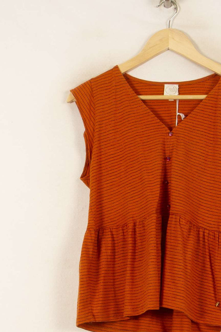 Blouse Orange - Taille XS/34 de la marque Des petits hauts | PARAD54059 - Vendu par Paradigme - Image 3