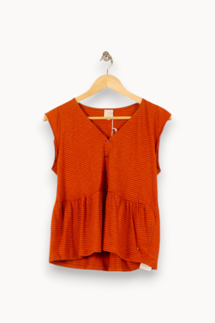 Blouse Orange - Taille XS/34 de la marque Des petits hauts | PARAD54059 - Vendu par Paradigme - Image 2