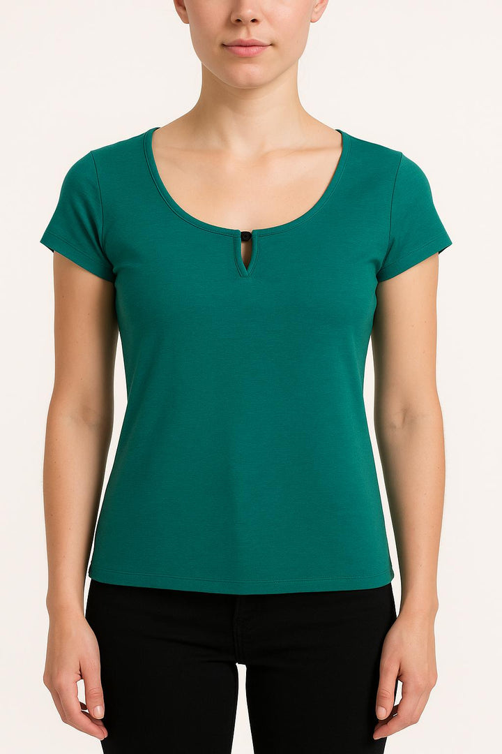 T-shirt Vert - Taille S/36 de la marque Maison 123 | PARAD54069 - Vendu par Paradigme - Image 1