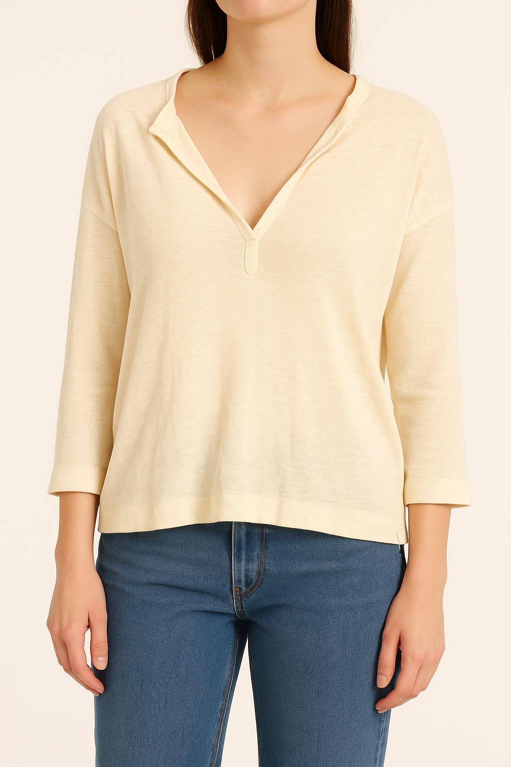 Blouse Beige - Taille S/36 de la marque ba&sh | PARAD54070 - Vendu par Paradigme - Image 1