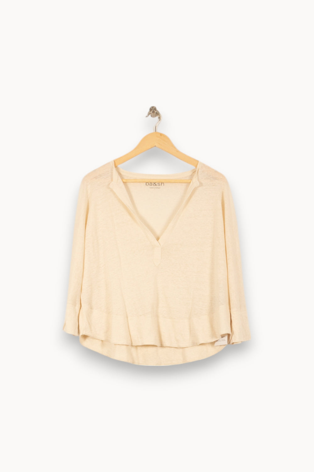Blouse Beige - Taille S/36 de la marque ba&sh | PARAD54070 - Vendu par Paradigme - Image 2
