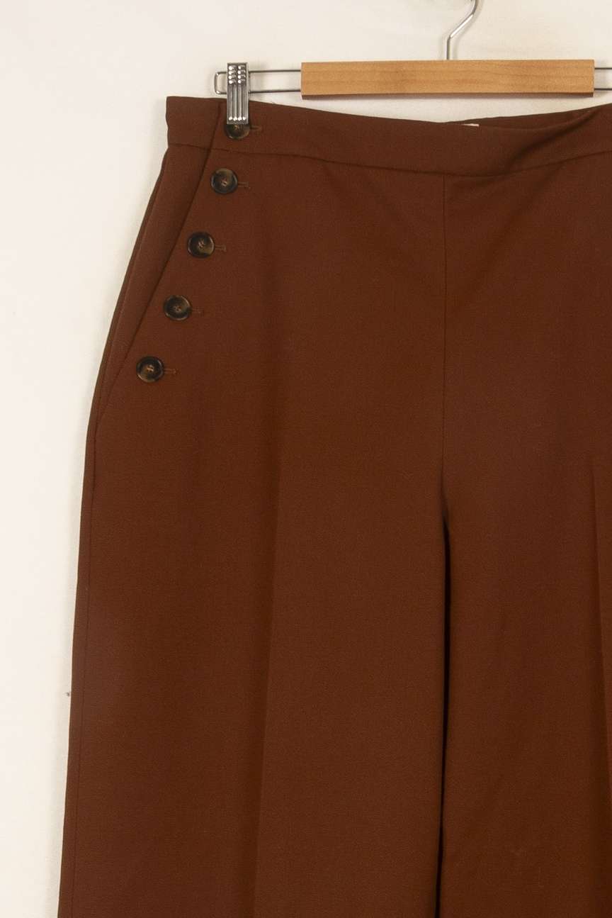 Pantalon Large Marron - Taille XXXL/46 de la marque Sézane | PARAD54086 - Vendu par Paradigme - Image 3