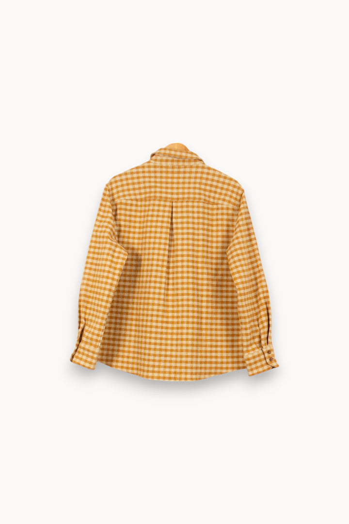Chemise à Carreaux Jaune et Blanche - Taille XL/42 de la marque Sézane | PARAD54087 - Vendu par Paradigme - Image 4